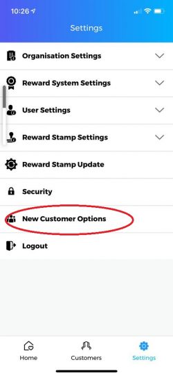 New customer options